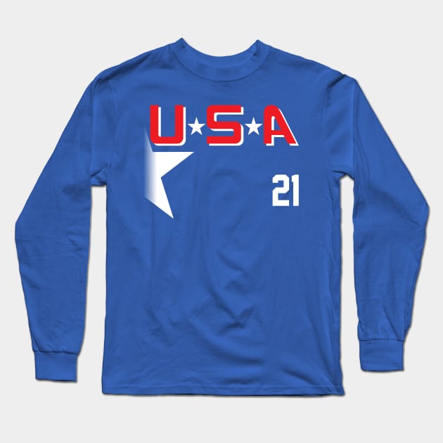 Team USA - Dean Portman Long Sleeve T-Shirt by 4check